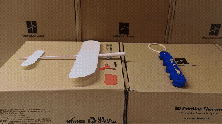Propelled airplane