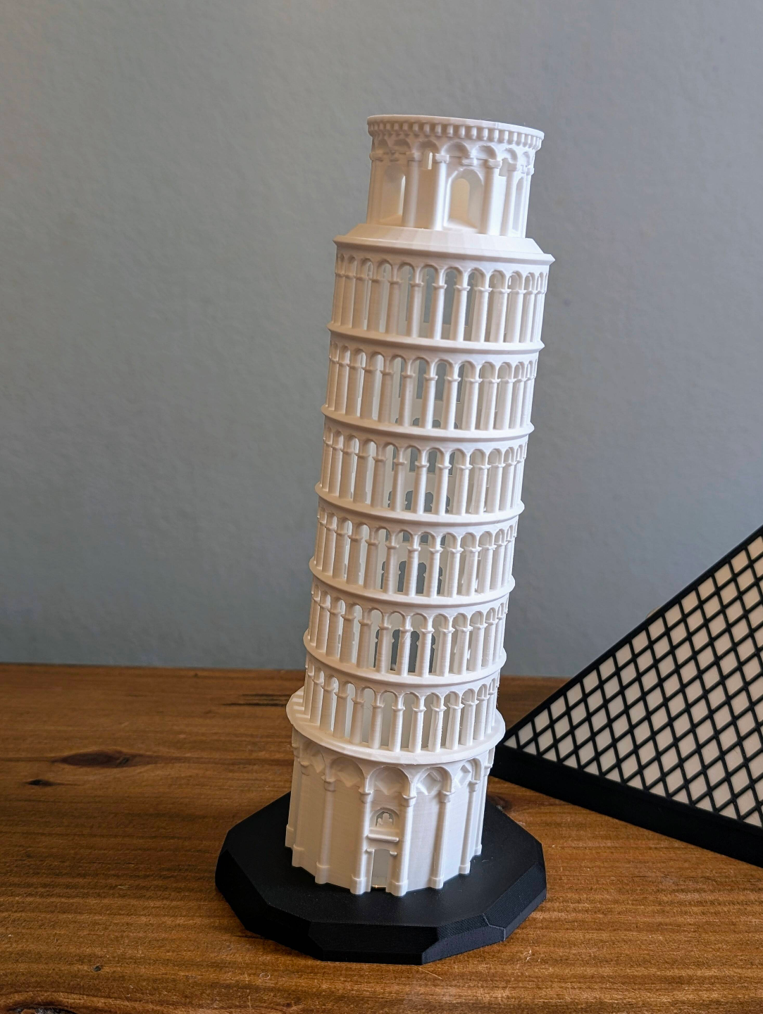 LED lights leaning tower of Pisa