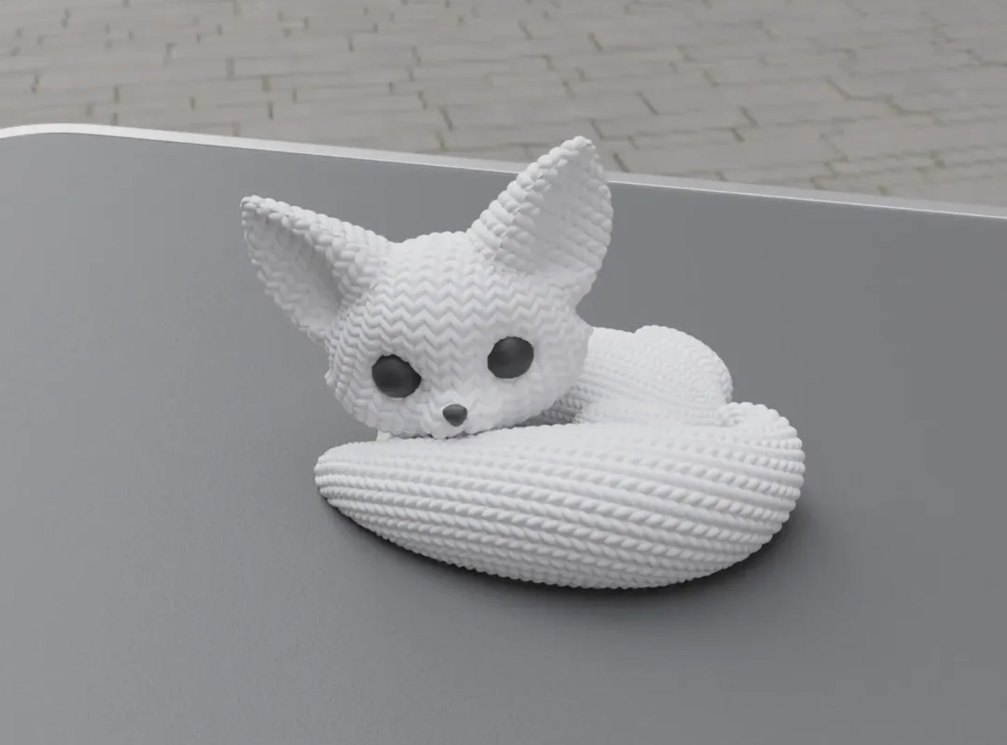 Knitted fox